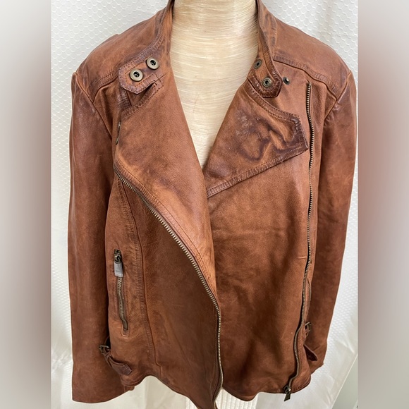 Lauren Ralph Lauren Jackets & Blazers - Women's Brown Leather Jacket